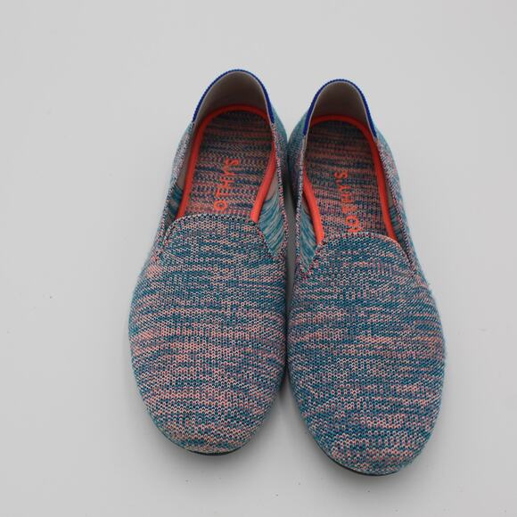 Rothys The Flat Womens Size 12 Blue Knit Slip On Ballet Comfort Shoe Limited - Picture 3 of 8